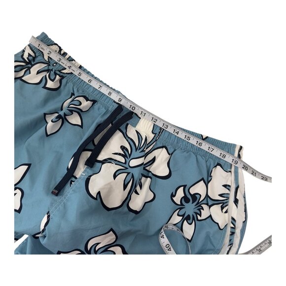 Pacific & Co. Blue Hibiscus Floral Mens Swim Trunks XXXXL Polyester - Picture 9 of 14